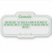 創世記1:6 シール (正面)