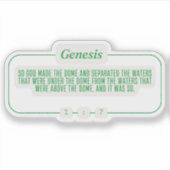 創世記1:7 シール (正面)