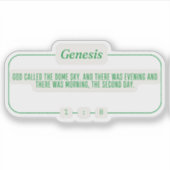 創世記1:8 シール (正面)