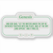 創世記1:9 シール (正面)