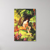 創世記2神が最初の人間のキャンバスを作る キャンバスプリント (正面)