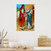 創世記27ヤコブとレベカのトリック・アイザックのポスター ポスター (キッチン)