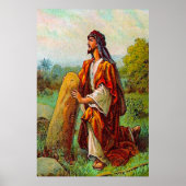 創世記28ヤコブ神のポスターからの夢を持つ ポスター (正面)