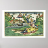 創世記28 10ヤコブの梯子、'ニュルンベルクから ポスター (正面)