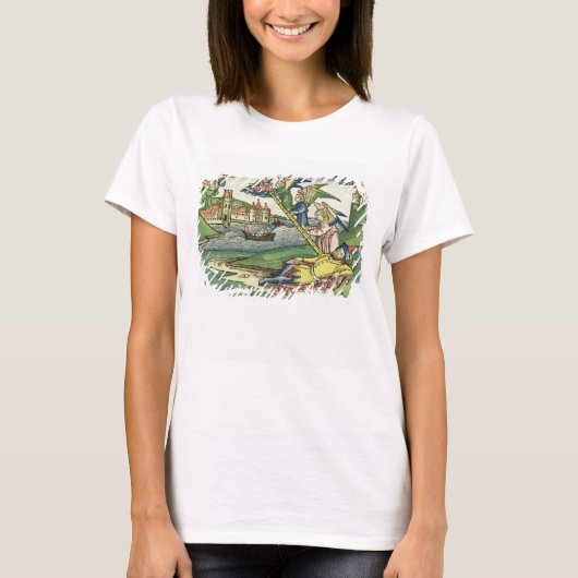 創世記28 10ヤコブの梯子、'ニュルンベルクから Tシャツ (正面)