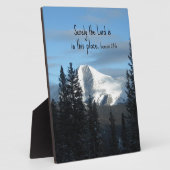 創世記28:16確かに主はこの場所にいる。 フォトプラーク (側面)