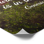 創世記28:16確かに主はこの場所にいる ポスター (角)