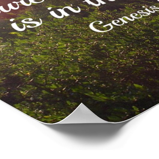 創世記28:16確かに主はこの場所にいる ポスター (角)