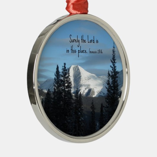 創世記28:16確かに主はこの場所にいる。 メタルオーナメント (右)