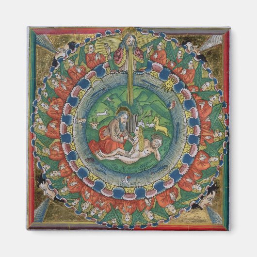 創世記2:22神はエバを創造された。 マグネット (正面)