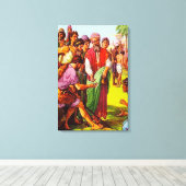 創世記37ヨセフの兄弟たちが彼をキャンバスで売る キャンバスプリント (インサイチュ (ウッドフロア))