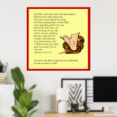 創世記3:14-15 ポスター (ホームオフィス)