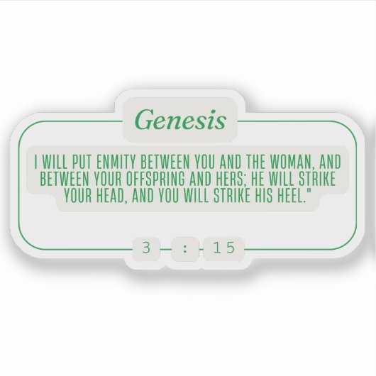 創世記3:15 シール (正面)