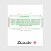 創世記3:6 シール (シート)