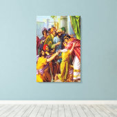 創世記45ヨセフは彼がキャンバスである人を語る キャンバスプリント (インサイチュ (ウッドフロア))