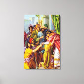 創世記45ヨセフは彼がキャンバスである人を語る キャンバスプリント (正面)