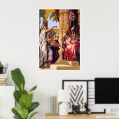 創世記47ヤコブ・ファラ賛美オポスター ポスター (ホームオフィス)