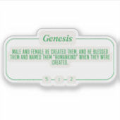 創世記5:2 シール (正面)