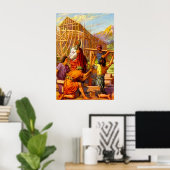 創世記6ノアが箱舟のポスターを作る ポスター (ホームオフィス)