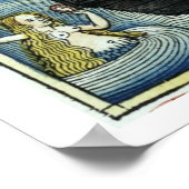 創世記6:11-24ノアの箱舟、ニュルンベルクよだれかけ ポスター (角)