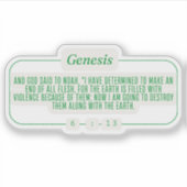 創世記6:13 シール (正面)