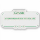 創世記6:8 シール (正面)