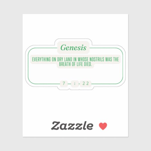 創世記7:22 シール (シート)