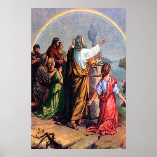 創世記8ノアへの神の約束ポスター ポスター (正面)