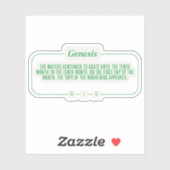 創世記8:5 シール (シート)