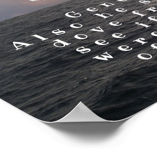 創世記8:8 ポスター (角)