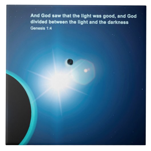 創世記 – 光と闇 タイル (正面)