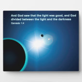 創世記 – 光と闇 フォトプラーク (正面)