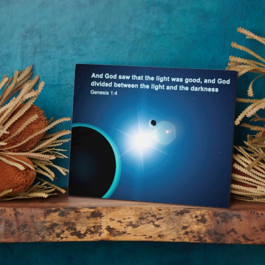 創世記 – 光と闇 フォトプラーク (側面)