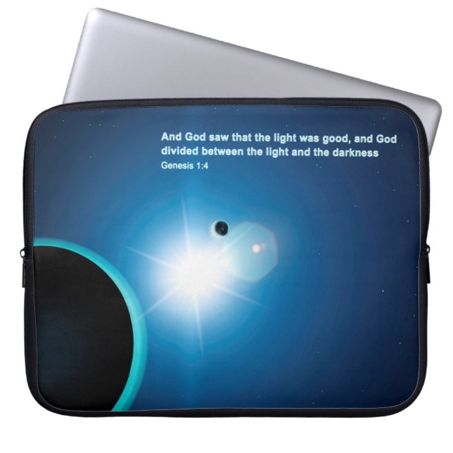 創世記 – 光と闇 ラップトップスリーブ (正面)