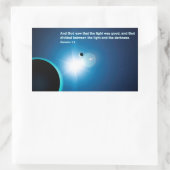 創世記 – 光と闇 長方形シール (バッグ)