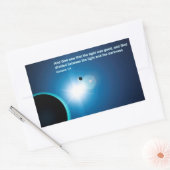 創世記 – 光と闇 長方形シール (封筒)