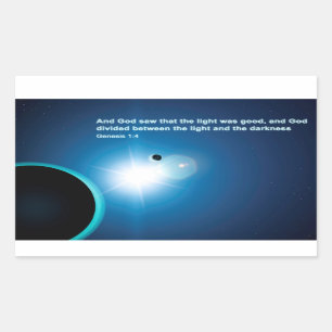 創世記 – 光と闇 長方形シール