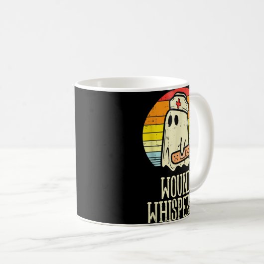 創傷ささやき幽霊ナースブハロウィーン看護 コーヒーマグカップ (正面右)