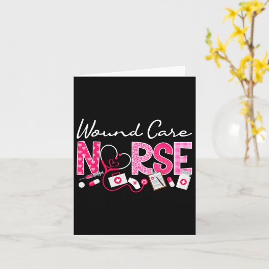 創傷気にナースバレンタインデー看護おもしろいサイト カード (黄色い花)