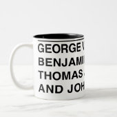 創始者のコーヒー・マグ ツートーンマグカップ (左)