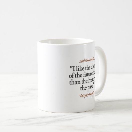 創始者のマグ: トーマス・ジェファーソン コーヒーマグカップ (正面右)