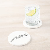 創始者ジョンハンコックの署名 コースター (側面)