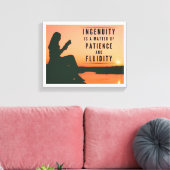 創意工夫は忍耐と流動性の問題 キャンバスプリント (インサイチュ (リビング))