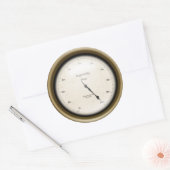 創意工夫メーター産業機械時代スチームパンク ラウンドシール (封筒)