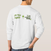 創意的に正気でないTシャツ Tシャツ (裏面)