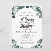 創業から生まれた緑の年 招待状 (正面/裏面)