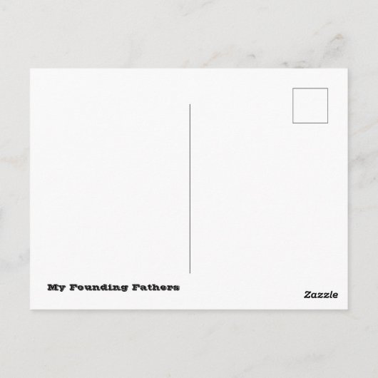 創業の父 ポストカード (裏面)