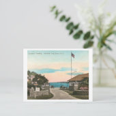 創業者の着陸、サウスオールド、ロングアイランドNYヴィンテージ ポストカード (スタンド正面)