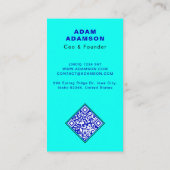 創業者Ceoオーナー – ロ企業のゴQRコード 名刺 (裏面)