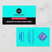 創業者Ceoオーナー – ロ企業のゴQRコード 名刺 (正面/裏面)